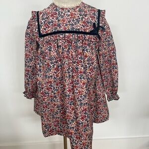 PEPA London Liberty London Floral Long Sleeve Dress with Ruffle Details